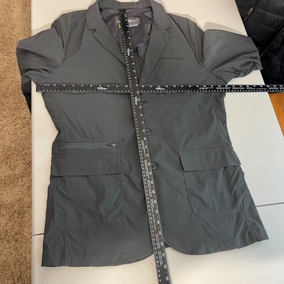 Eddie Bauer Travex Blazer Mens 44 Gray 3-Button Sport Coat Nylon Stretch Travel - Picture 10 of 14